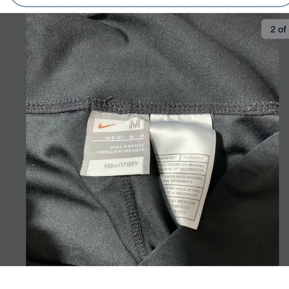 Nike Dri Fit Womens Crop Active Wear Pants M(8/10) - Picture 2 of 4